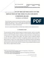 The Assessment of The Slip Influence On The Deflec