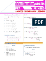 Diferencia de Cuadrados e Identidad de Legendre para Primer Grado de Secundaria