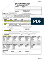 Abdominal Pain Discharge