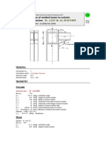 Report Beam To Column Design Connection