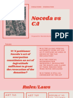 Noceda Vs CA: Donations - Usurpation