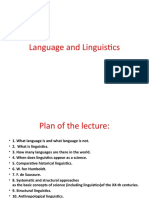 Language and Linguistics 7.05.19.