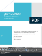 3D Commands: Report By: Deniega, Patricia Marie G. Computer Aided Design 2