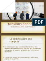 Missions Connexes: Du Commissaires Aux Comptes