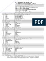 LISTA DE ÚTILES ESCOLARES Tercero