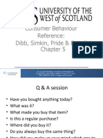 Consumer Behaviour Reference: Dibb, Simkin, Pride & Ferrell