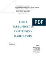 TEMA 8 Usufructo Enfiteusis y Habitacion