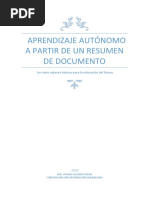 Aprendizaje Autónomo A Partir de Un Resumen de Documento