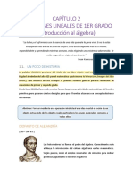 Capítulo 2 Ecuaciones Lineales de Primer Grado