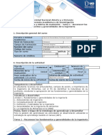 Guía de Actividades y Rúbrica de Evaluación - Tarea 1 - Reconocer Los Fundamentos y Generalidades de La Ingeniería