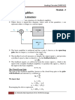 ANALOG CIRCUITS 18EC42 (Module - 3)