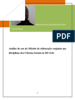 O Uso Do Método de Elaboração Conjunta Nas Disciplinas Das Ciências Sociais