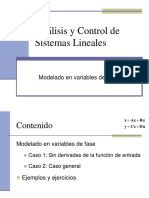 Análisis y Control de Sistemas Lineales: Modelado en Variables de Fase