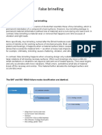 Explanation of False Versus True Brinelling