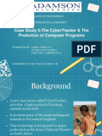 Case Study 5-The CyberTracker & The Protection of Computer Programs