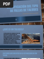 Clasificación Del Tipo de Fallas de Taludes