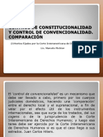 Control de Constitucionalidad y Control de Convencionalidad