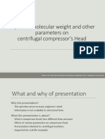 Impact of Molecular Weight and Other Parameters On Centrifugal Compressor's Head