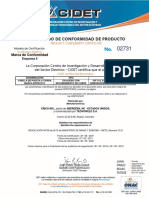 TECNOWELD CERTIFICADO RETIE VARILLAS COPPERWELD CIDET No 2731 ACTUALIZADO VIGENTE HASTA EL 06 09 2020