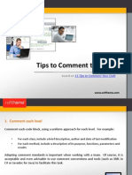 Tips To Comment The Code