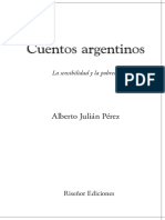 La Sensibilidad y La Pobreza. Cuentos Argentinos.