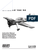 Carbon-Z Yak 54: Instruction Manual Bedienungsanleitung Manuel D'utilisation Manuale Di Istruzioni