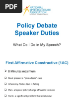 CX Policy-Debate Speaker-Duties PPT 2