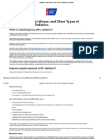 Microwaves, Radio Waves, and Other Types of Radiofrequency Radiation