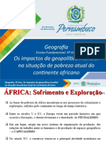 Os Impactos Da Geopolítica Mundial Na Situação de Pobreza Atual Do Continente Africano