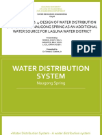 Case Study No. 4-Design of Water Distribution System Using Naugong Spring As An Additional Water Source For Laguna Water District