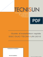 TECNISUN SSC DUO Guide D'installation Rapide 21102010