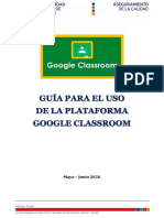 Guía para El Uso Classroom