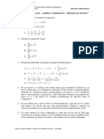 Principio de Induccion Matematica - Analisis Combinatorio - Binomio de Newton