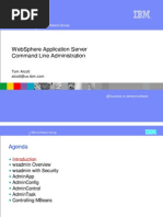 Websphere Application Server Command Line Administration: Ibm Software Group