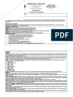 Learning Plan English 9 - First Quarter Coping With Challenges