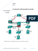 10.2.1.9 Lab - Configure A Site-to-Site IPsec VPN Using ISR CLI and ASA 5506-X ASDM