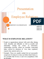 Presentation On Employee Relations