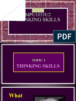 Topic 1 - Thinking Skills