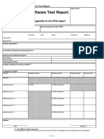 Software Test Report: Appendix To The PPA Report