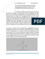 Calculo de Potencias y Eficiencia en Amplificadores Clase B