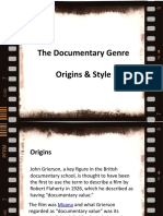 Types and Styles of Documentaries: The Documentary Genre Origins & Style