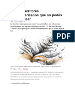 Los 15 Escritores Latinoamericanos Que No Podés Dejar de Leer