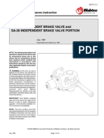 Sa-26 Independent Brake Valve and Sa-26 Independent Brake Valve Portion