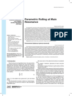 Parametric Rolling at Main Resonance: Dan Obreja Radoslav NABERGOJ Liviu CRUDU Sandita PACURARU (Popoiu)