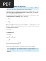 Ejercicios Resueltos de Caída Libre