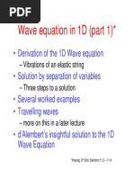 Wave Equation in 1D (Part 1)