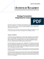 Strategy Formulation - Integrating The Corporation (04-30-2008) - (AIM-2-07-0012-RDNG)