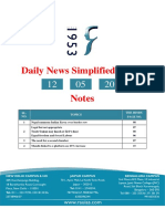 Daily News Simplified - DNS: SL. NO. Topics The Hindu Page No