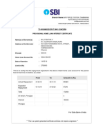 Branch Code:02186 Bank's PAN: Branch Name:: To Whomsoever It May Concern Provisional Home Loan Interest Certificate