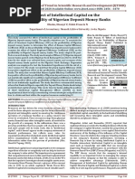 Effect of Intellectual Capital On The Profitability of Nigerian Deposit Money Banks